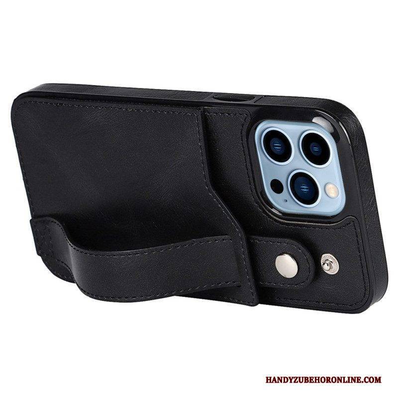 Hülle Für iPhone 14 Pro Rfid-kartenhalter Mit Riemen