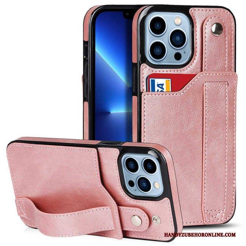 Hülle Für iPhone 14 Pro Rfid-kartenhalter Mit Riemen