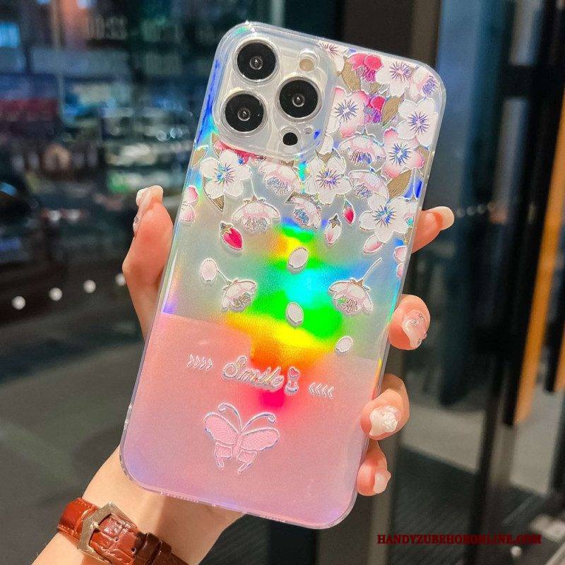 Hülle Für iPhone 14 Pro Silikon-lasermuster