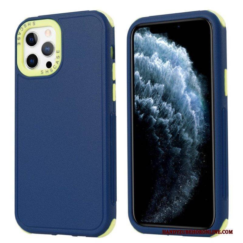 Hülle Für iPhone 14 Pro Zweifarbig Verstärkte Ecken