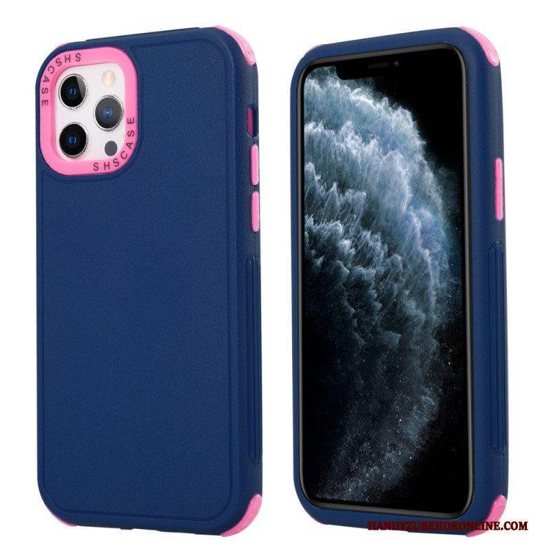 Hülle Für iPhone 14 Pro Zweifarbig Verstärkte Ecken