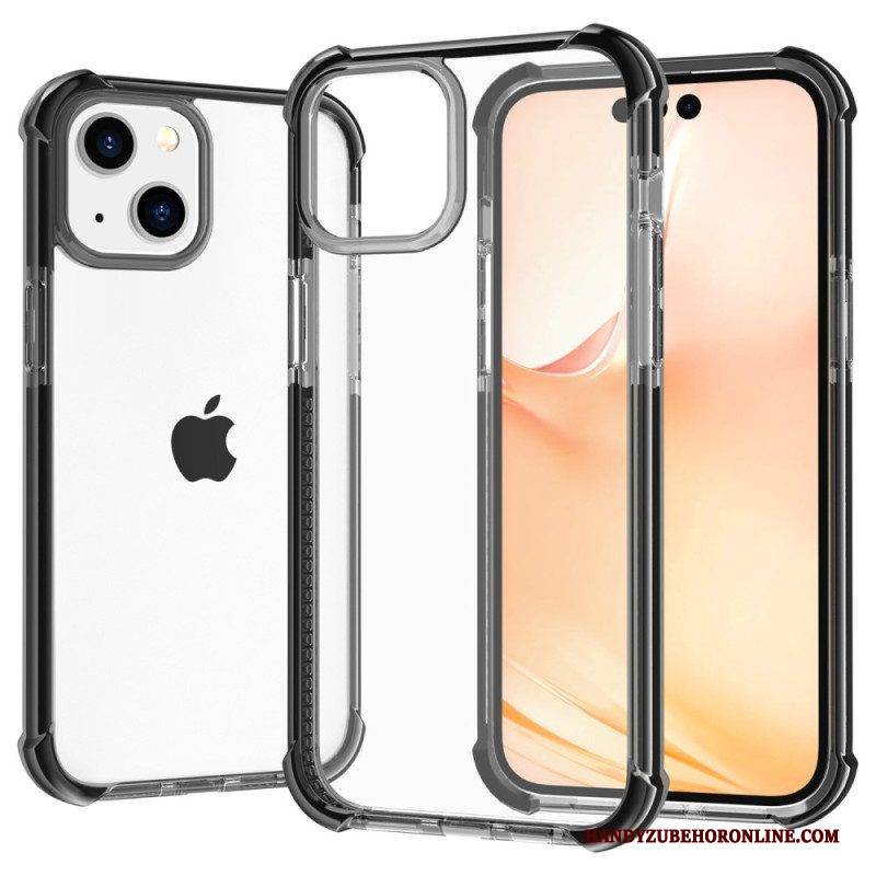 Hülle Für iPhone 14 Transparente Farbige Kanten