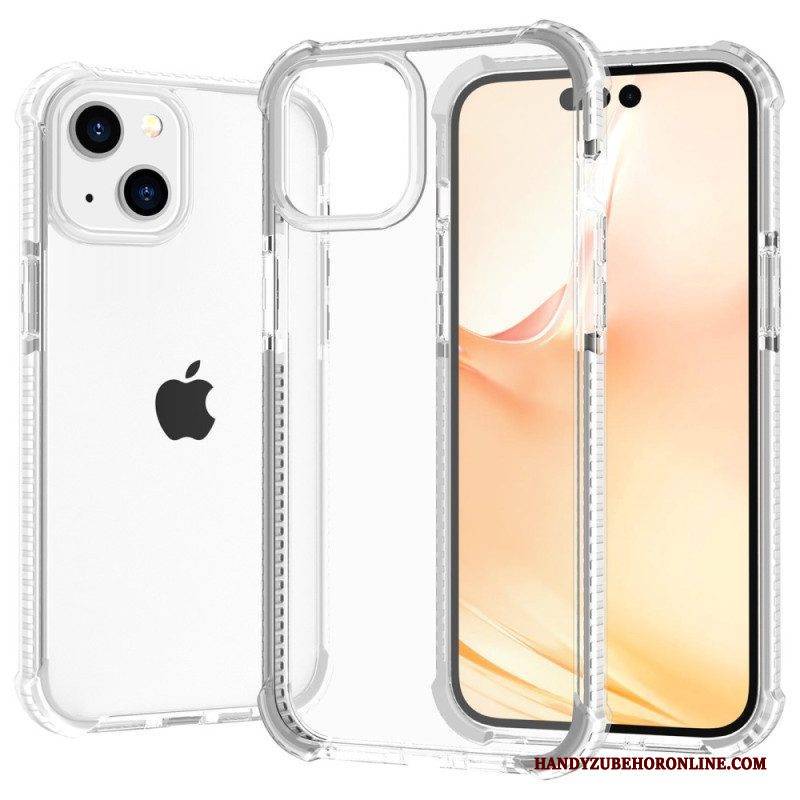 Hülle Für iPhone 14 Transparente Farbige Kanten
