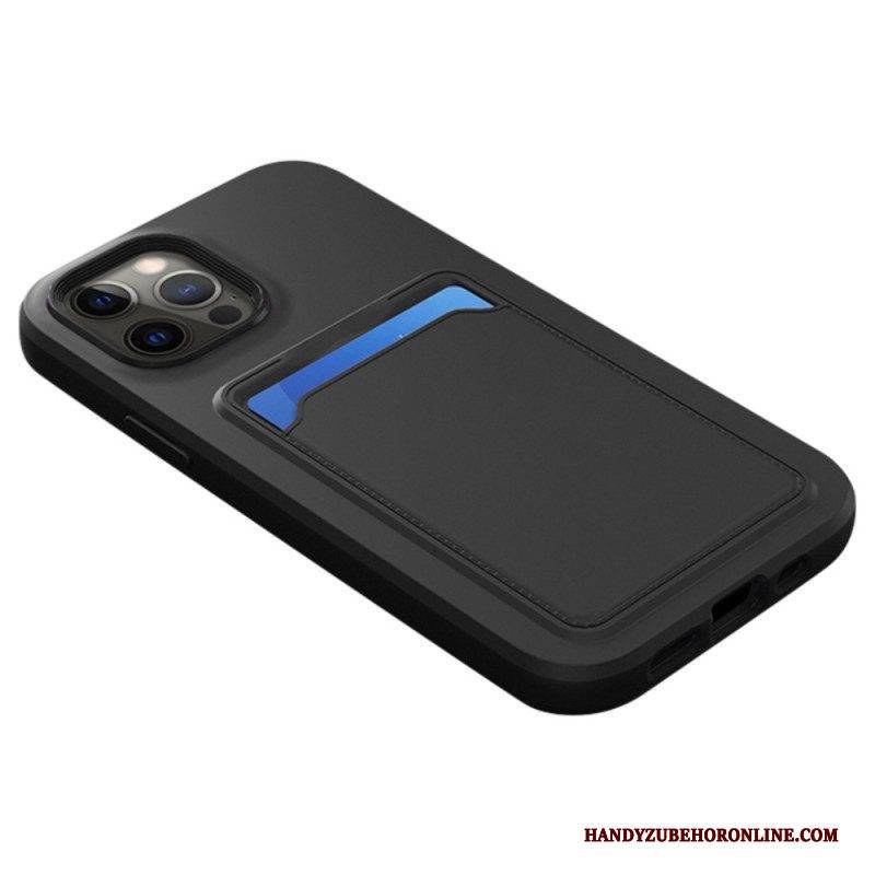 Hülle Für iPhone 14 Zweifarbiger Kartenhalter
