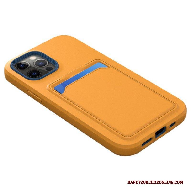 Hülle Für iPhone 14 Zweifarbiger Kartenhalter