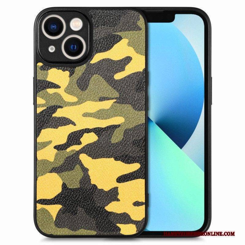 Hülle Für iPhone 15 Kunstleder-tarnung