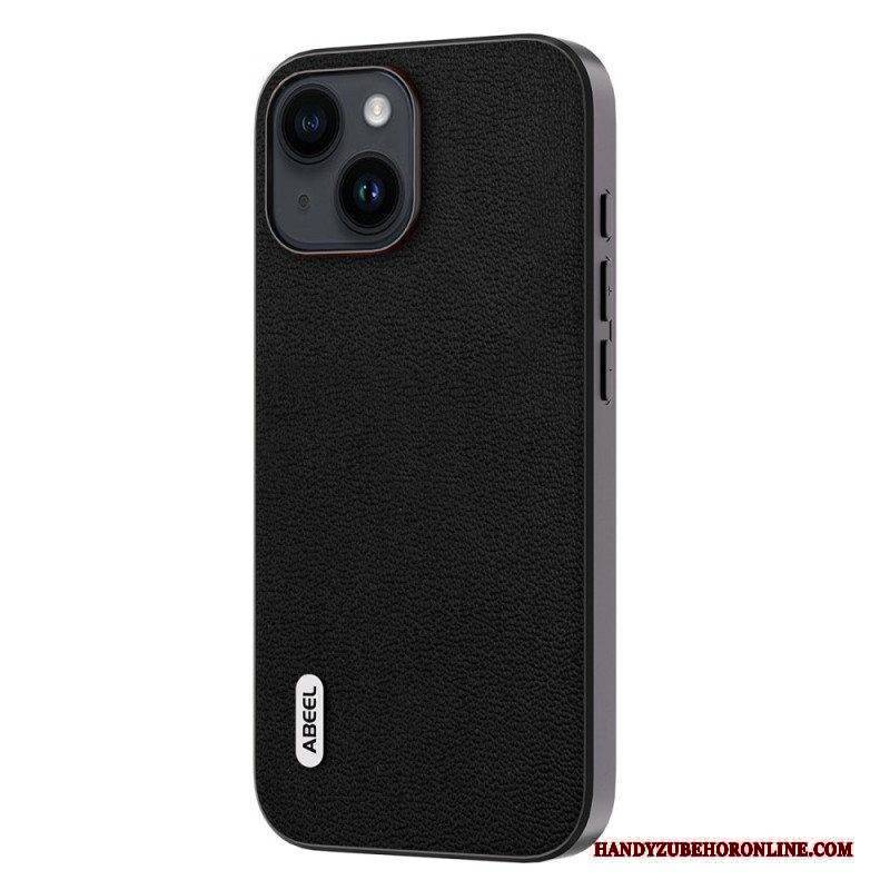 Hülle Für iPhone 15 Plus Echtes Abeel-leder