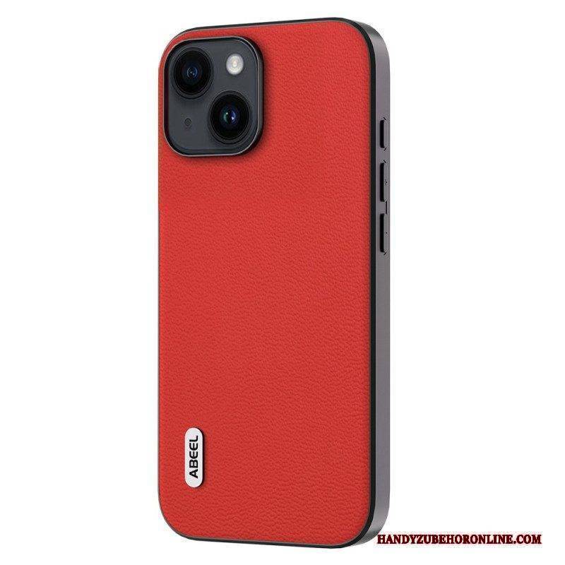 Hülle Für iPhone 15 Plus Echtes Abeel-leder
