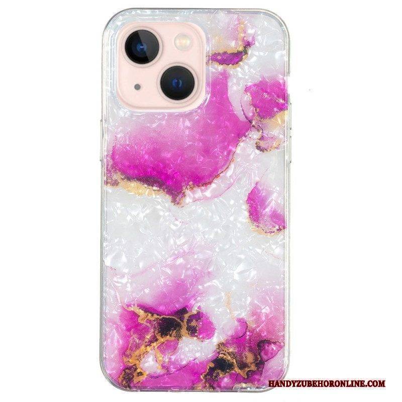 Hülle Für iPhone 15 Plus Farbiger Marmor