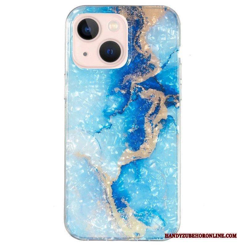 Hülle Für iPhone 15 Plus Farbiger Marmor