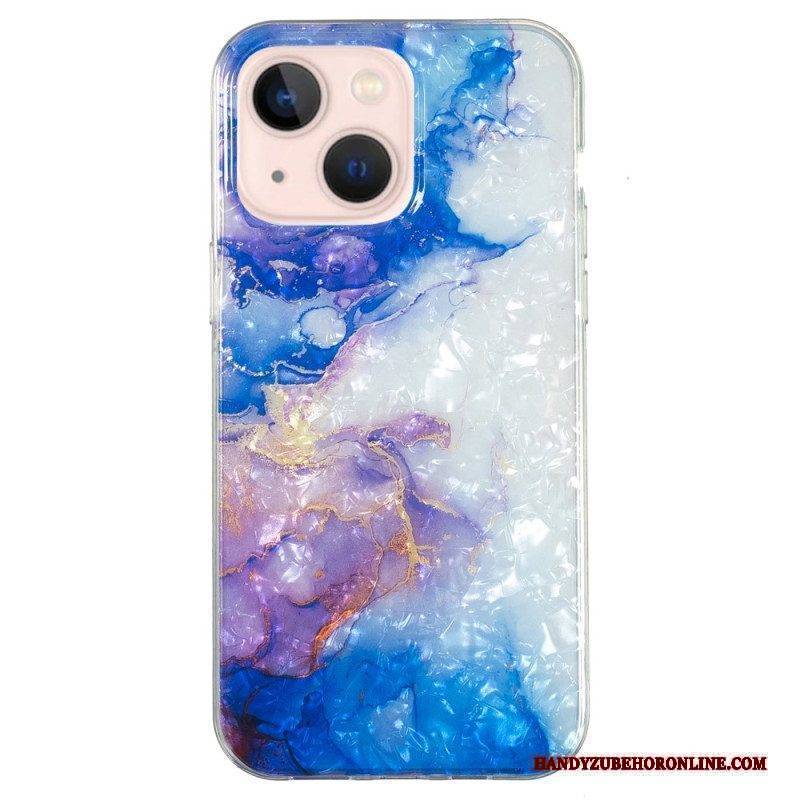 Hülle Für iPhone 15 Plus Farbiger Marmor