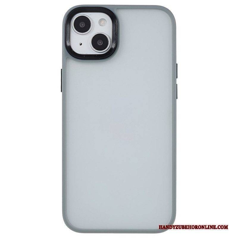 Hülle Für iPhone 15 Plus Rückseite Aus Acryl Und Kanten Aus Silikon