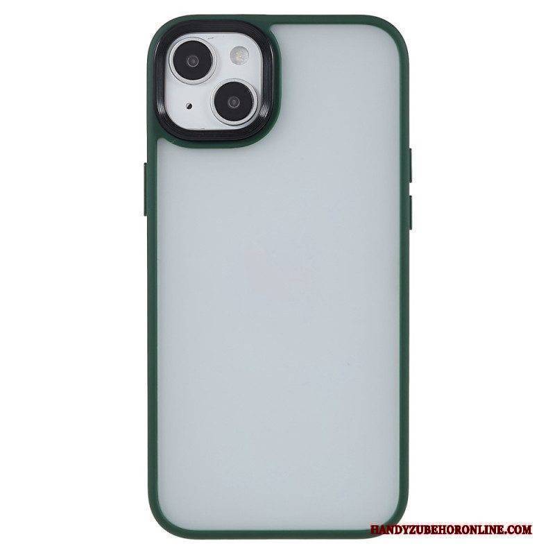 Hülle Für iPhone 15 Plus Rückseite Aus Acryl Und Kanten Aus Silikon