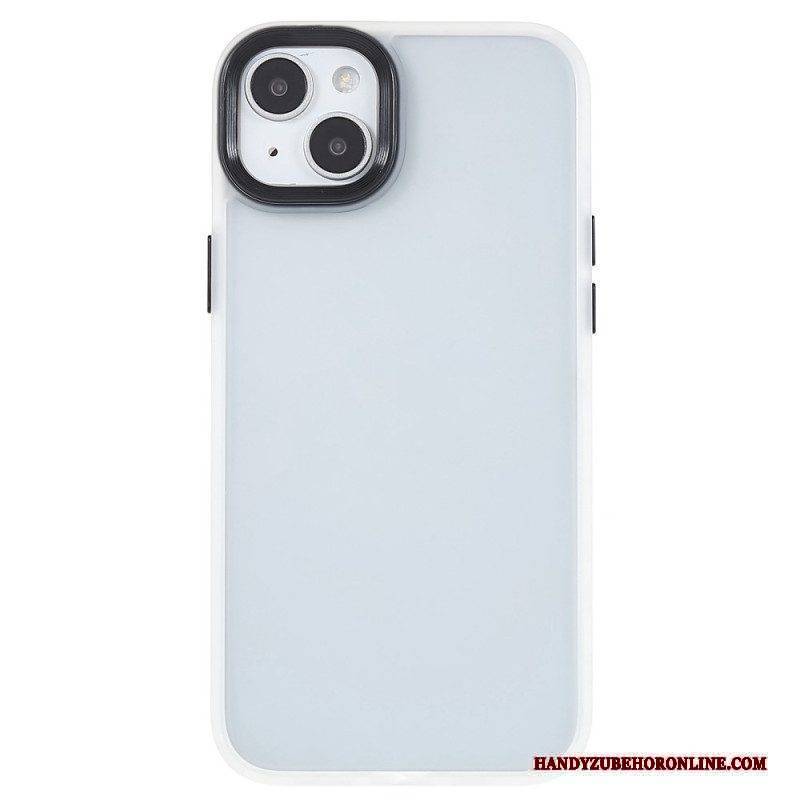 Hülle Für iPhone 15 Plus Rückseite Aus Acryl Und Kanten Aus Silikon