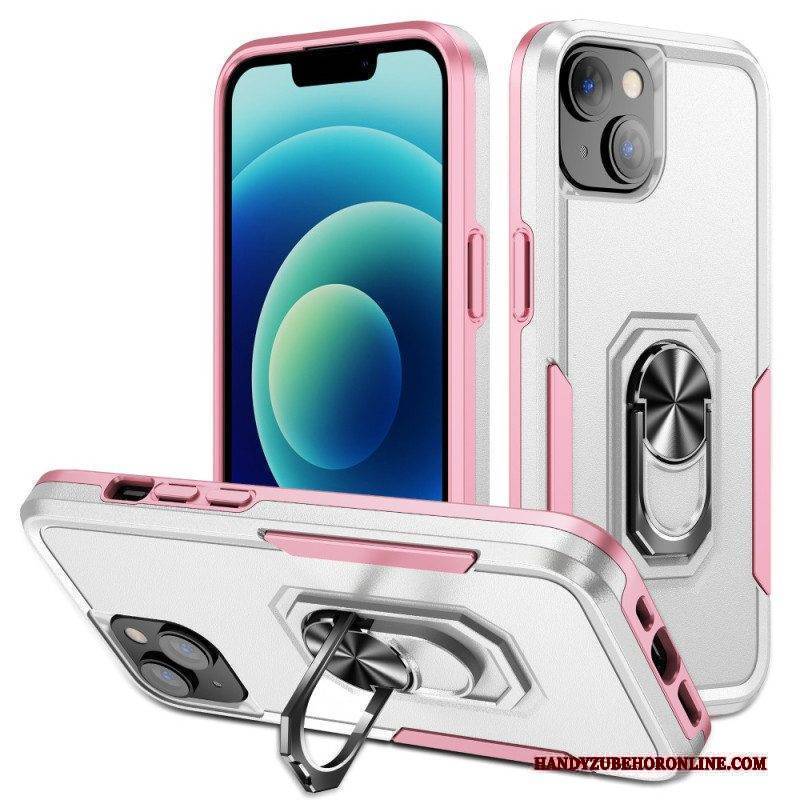 Hülle Für iPhone 15 Zweifarbiger Stützring