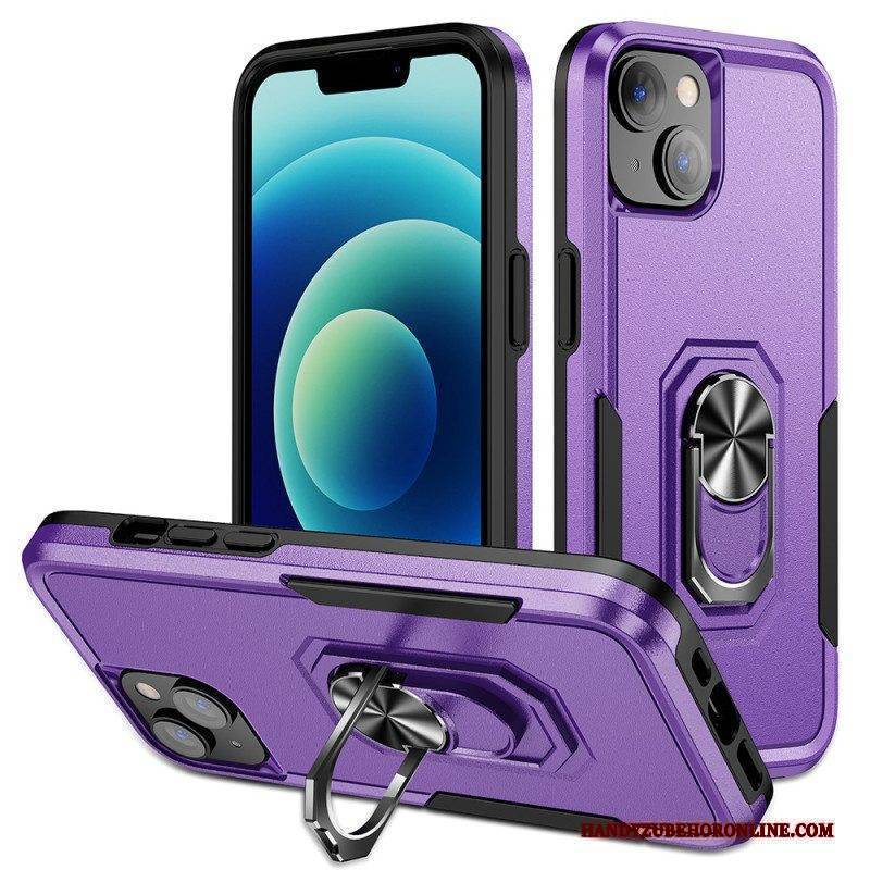 Hülle Für iPhone 15 Zweifarbiger Stützring