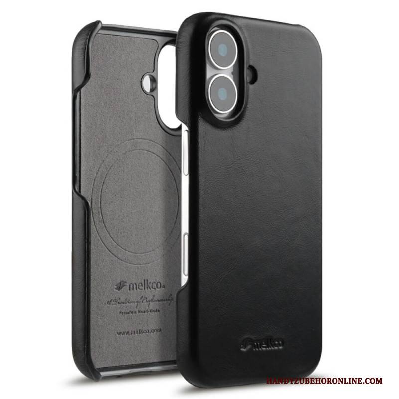 Hülle Für iPhone 17 Magsafe-kompatibel Gewachstes Leder