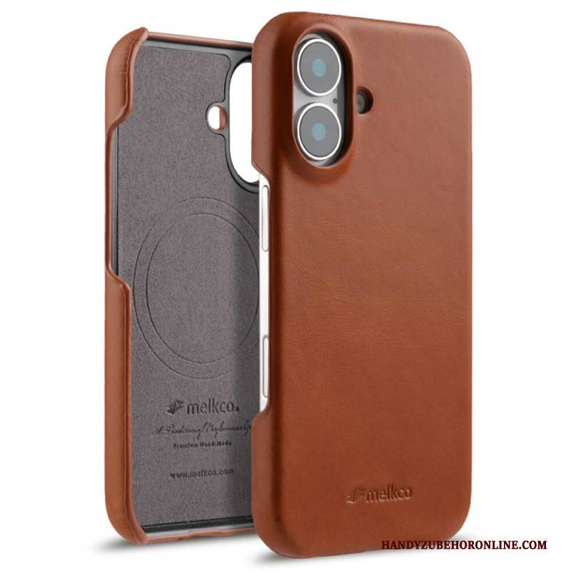 Hülle Für iPhone 17 Magsafe-kompatibel Gewachstes Leder