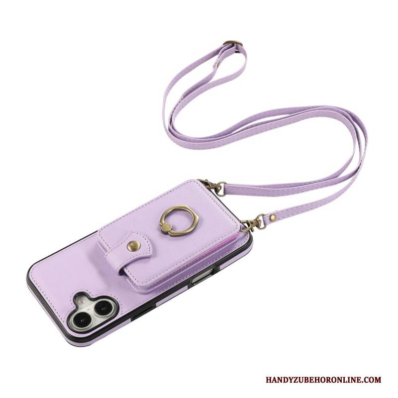 Hülle Für iPhone 17 Mehrfachkartenetui Mit Schultergurt