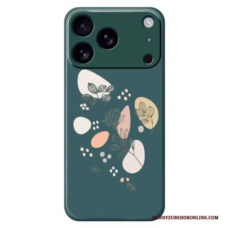 Hülle Für iPhone 17 Pro Flüssigsilikon-blätter