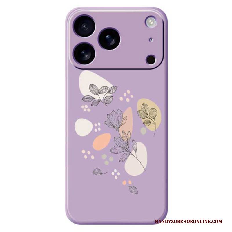 Hülle Für iPhone 17 Pro Flüssigsilikon-blätter