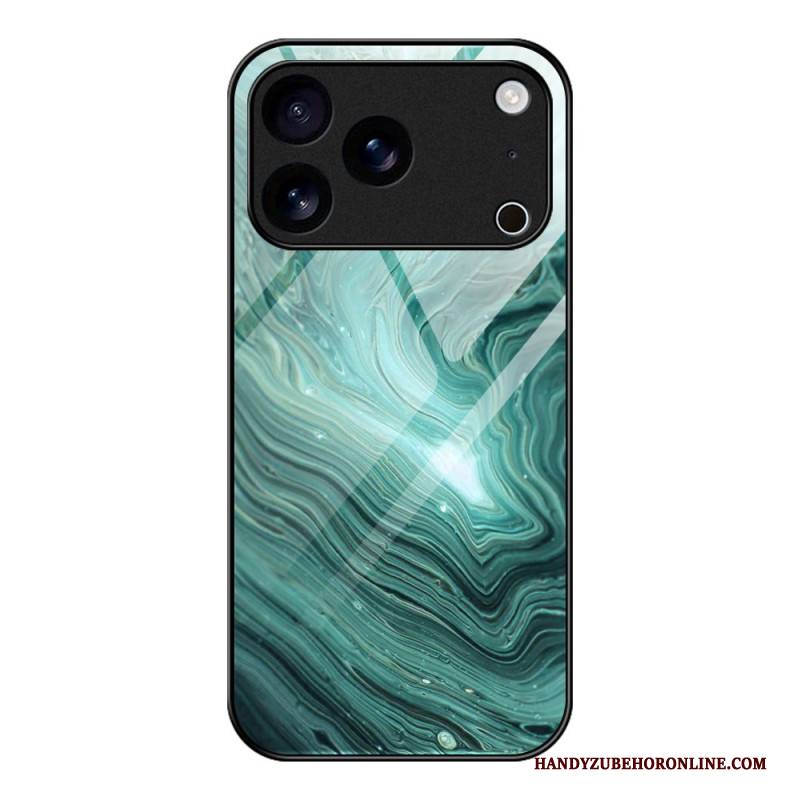 Hülle Für iPhone 17 Pro Gehärtetes Marmorglas Glas