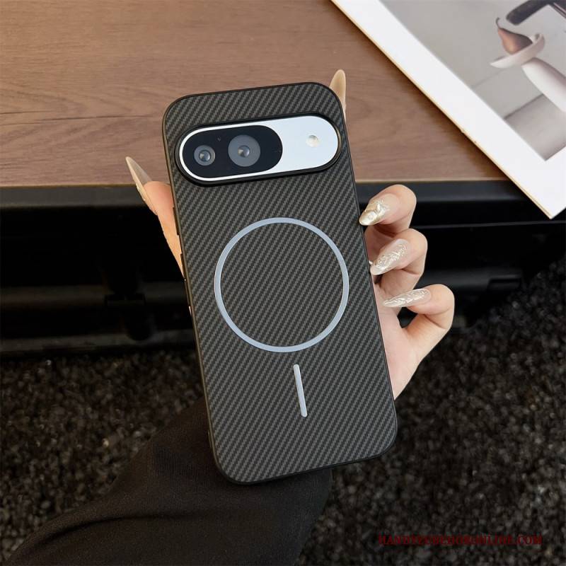 Hülle Google Pixel 10 / 10 Pro Handyhülle Magsafe-kompatibel Carbonfaser-textur