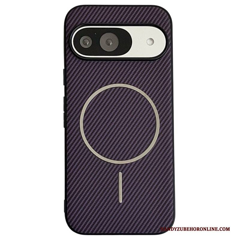 Hülle Google Pixel 10 / 10 Pro Handyhülle Magsafe-kompatibel Carbonfaser-textur