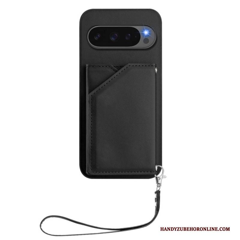 Hülle Google Pixel 10 / 10 Pro Lederoptik Mit Kartenetui Und Gurt