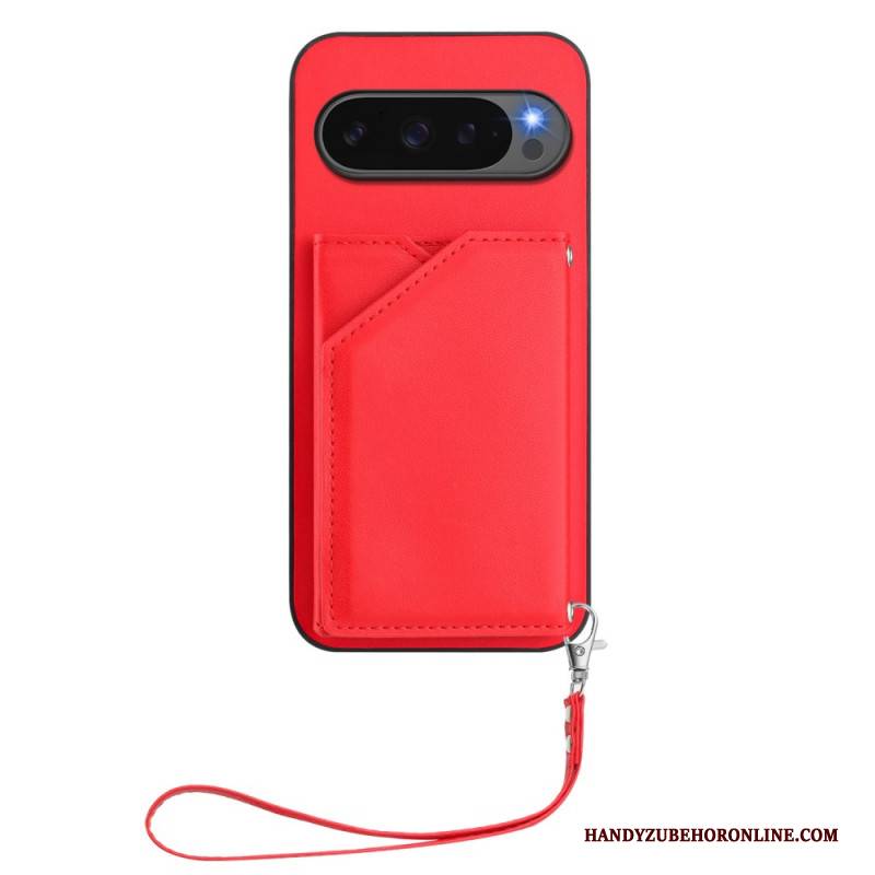 Hülle Google Pixel 10 / 10 Pro Lederoptik Mit Kartenetui Und Gurt