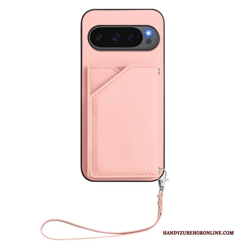 Hülle Google Pixel 10 / 10 Pro Lederoptik Mit Kartenetui Und Gurt