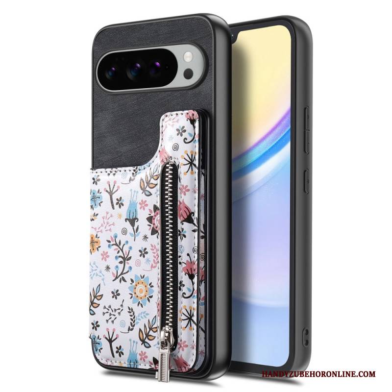 Hülle Google Pixel 10 Pro Xl Geldbörse Mit Blumenmuster