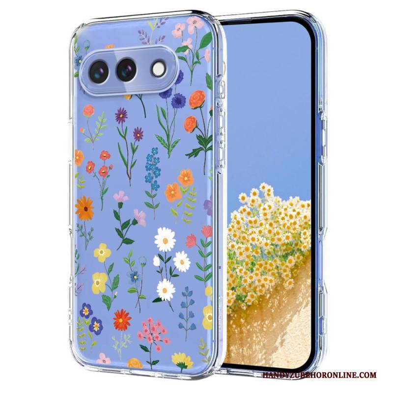 Hülle Google Pixel 10a Schmetterlings- Und Blumenmuster