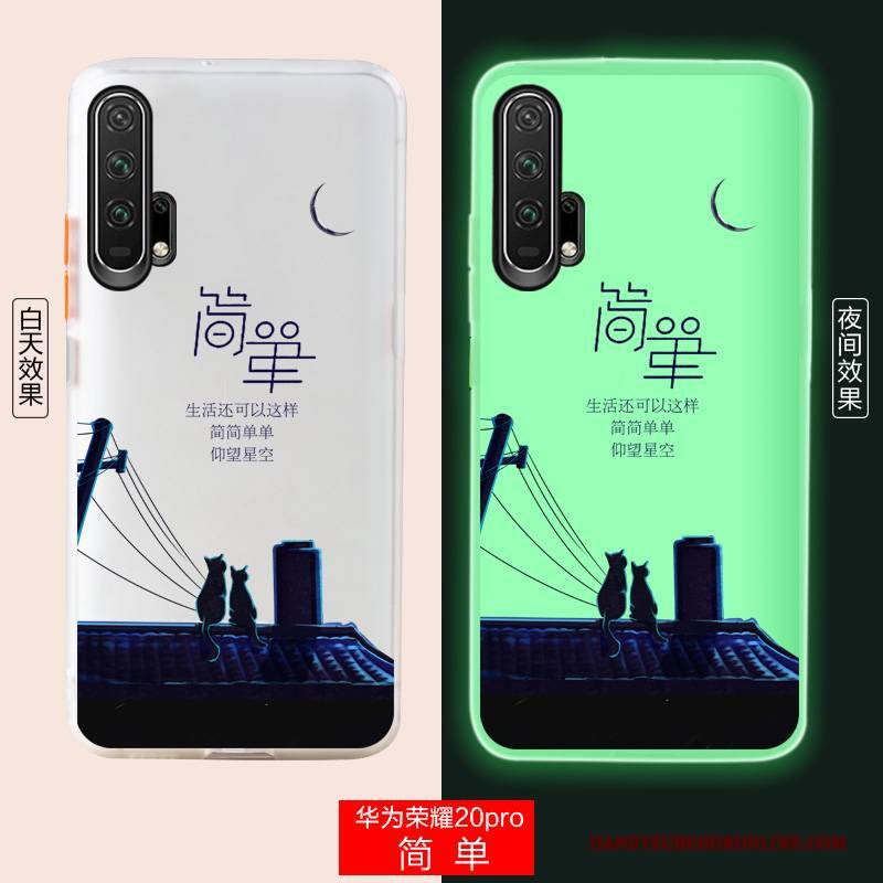 Hülle Honor 20 Pro Kreativ Anti-sturz Handyhüllen, Case Honor 20 Pro Mode Weiß Trend