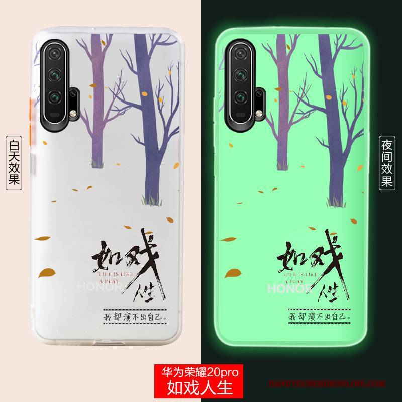 Hülle Honor 20 Pro Kreativ Anti-sturz Handyhüllen, Case Honor 20 Pro Mode Weiß Trend