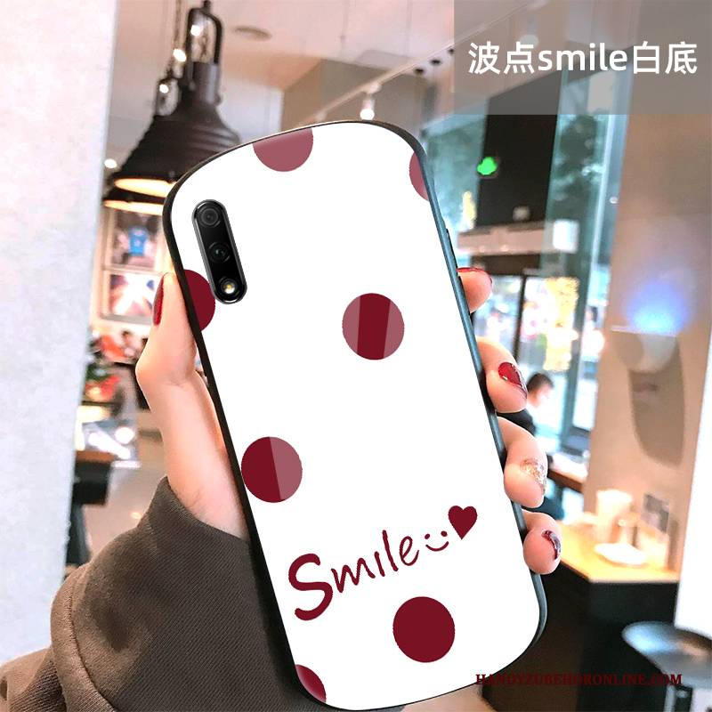 Hülle Honor 9x Taschen Netto Rot Runde, Case Honor 9x Schutz Neu Anti-sturz