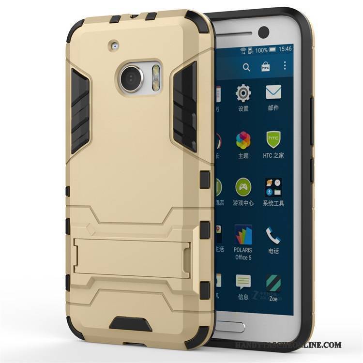 Hülle Htc Desire 10 Lifestyle Halterung Dunkel Schwer, Case Htc Desire 10 Lifestyle Schutz Grau Handyhüllen