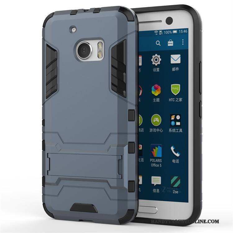 Hülle Htc Desire 10 Lifestyle Halterung Dunkel Schwer, Case Htc Desire 10 Lifestyle Schutz Grau Handyhüllen