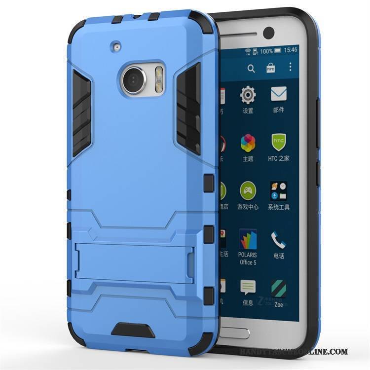 Hülle Htc Desire 10 Lifestyle Halterung Dunkel Schwer, Case Htc Desire 10 Lifestyle Schutz Grau Handyhüllen