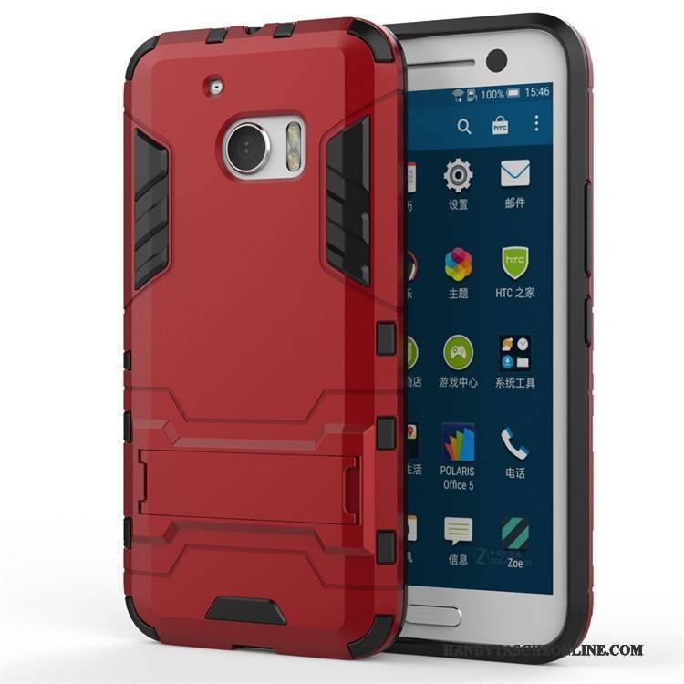 Hülle Htc Desire 10 Lifestyle Halterung Dunkel Schwer, Case Htc Desire 10 Lifestyle Schutz Grau Handyhüllen