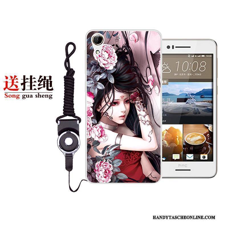 Hülle Htc Desire 728 Karikatur Persönlichkeit Grün, Case Htc Desire 728 Weiche Anti-sturz Gelb