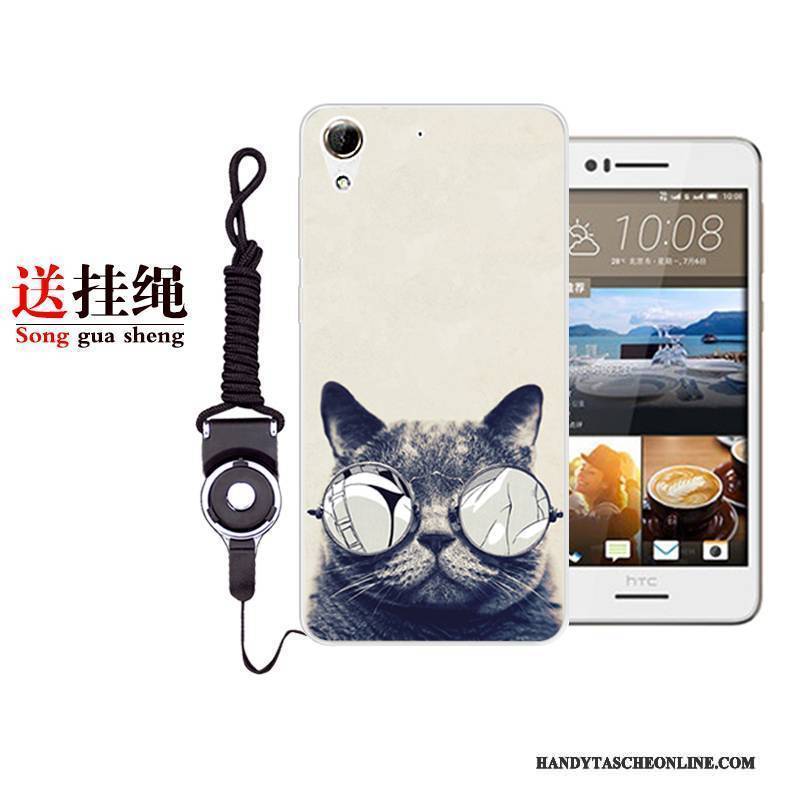 Hülle Htc Desire 728 Karikatur Persönlichkeit Grün, Case Htc Desire 728 Weiche Anti-sturz Gelb