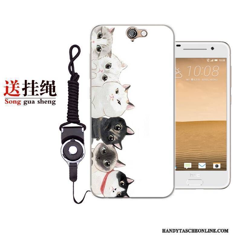 Hülle Htc One A9 Schutz Grau Handyhüllen, Case Htc One A9 Silikon Rot Persönlichkeit