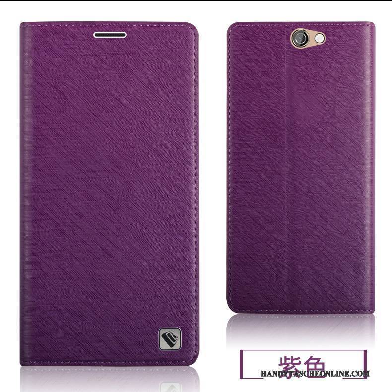 Hülle Htc One A9 Weiche Handyhüllen Dunkel, Case Htc One A9 Taschen Haltbar Lila