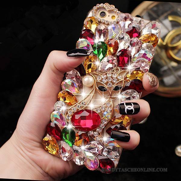 Hülle Htc One M7 Luxus Lila Trend, Case Htc One M7 Strass Pulver Handyhüllen