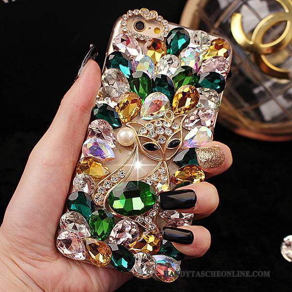 Hülle Htc One M7 Luxus Lila Trend, Case Htc One M7 Strass Pulver Handyhüllen