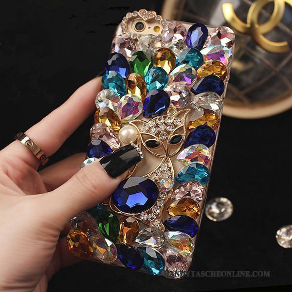 Hülle Htc One M7 Luxus Lila Trend, Case Htc One M7 Strass Pulver Handyhüllen