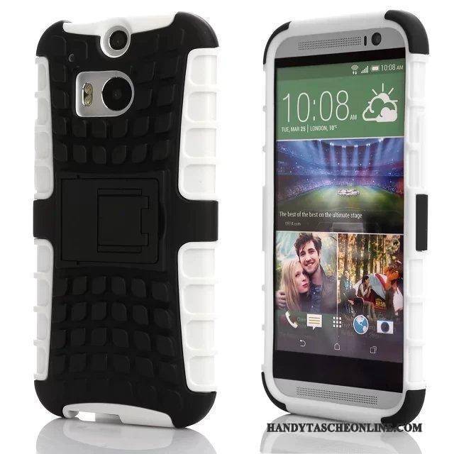 Hülle Htc One M8 Halterung Handyhüllen Anti-sturz, Case Htc One M8 Schutz Persönlichkeit Drei Verteidigungen