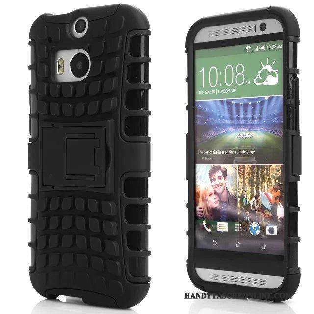 Hülle Htc One M8 Halterung Handyhüllen Anti-sturz, Case Htc One M8 Schutz Persönlichkeit Drei Verteidigungen