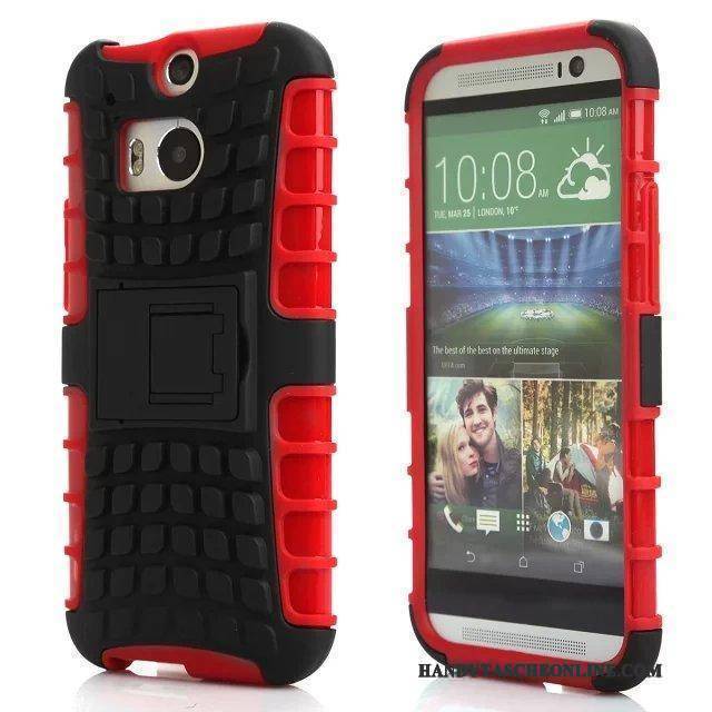 Hülle Htc One M8 Halterung Handyhüllen Anti-sturz, Case Htc One M8 Schutz Persönlichkeit Drei Verteidigungen